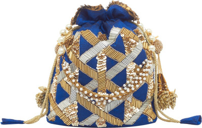 TARUSA Stylish Potli Potli(Blue)