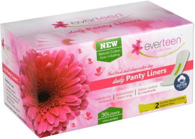everteen Cotton Top Daily Pantyliner( 36 Piece) Pantyliner(Pack of 36)