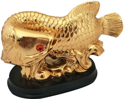 Divya Mnatra Feng Shui Golden Wealth Inviting Arowana Fish for Fortune Decorative Showpiece - 6.5 cm(Polyresin, Gold)
Divya Mnatra Feng Shui Golden Wealth Inviting Arowana Fish for Fortune Decorative Showpiece - 6.5 cm(Polyresin, Gold)