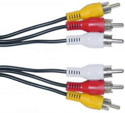 FOX MICRO 3RCA Male to 3RCA Male Stereo Audio Video Cable Gold Plated 30Feet 10 METER (COLOR MAY VERY) RCA Audio Video Cable(Compatible with TV,Set top box, Black)
FOX MICRO 3RCA Male to 3RCA Male Stereo Audio Video Cable Gold Plated 30Feet 10 METER (COLOR MAY VERY) RCA Audio Video Cable(Compatible with TV,Set top box, Black)