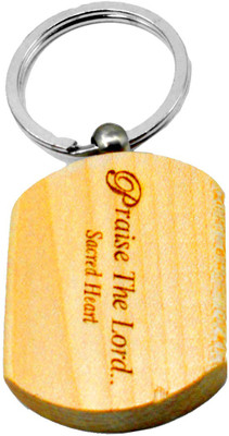 Faynci Praise The Lord Wooden Key Chain Key Chain