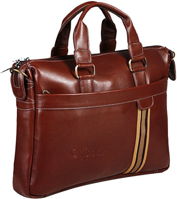 Apnav 15 inch Laptop Messenger Bag(Brown)