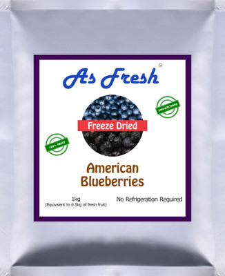 As Fresh Freeze Dried Blueberry (100% fruit,Unsweetened) Blueberry(1000 g, Pouch)
As Fresh Freeze Dried Blueberry (100% fruit,Unsweetened) Blueberry(1000 g, Pouch)