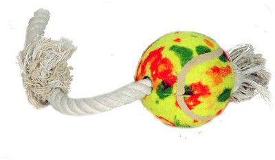 Smartcraft Rope with big ball Rubber Chew Toy For Dog