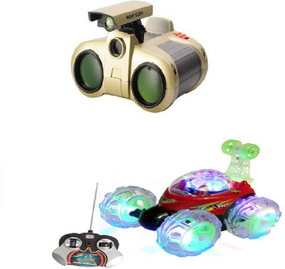 Mahvi Toys Rechargeable Remote Control Stunt Car with Nightscope Binocular(Multicolor)
Mahvi Toys Rechargeable Remote Control Stunt Car with Nightscope Binocular(Multicolor)