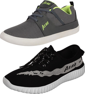 Aero 02 Pair Combo Canvas Sneakers For Men(Black, Grey, Green, Black::dgrey::pgreen
Aero 02 Pair Combo Canvas Sneakers For Men(Black, Grey, Green, Black::dgrey::pgreen