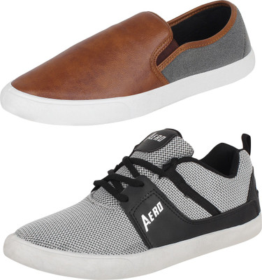 Aero 02 Pair Combo Canvas Sneakers For Men(Grey, Black, Brown, Grey, Lgrey::black::brown::grey
Aero 02 Pair Combo Canvas Sneakers For Men(Grey, Black, Brown, Grey, Lgrey::black::brown::grey
