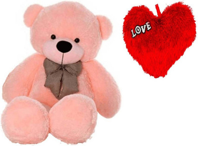 Samayra Toys Specail Offer Combo of Large Pink teddy Bear 4 Feet & Red Attrative Heart for Valantinday & some one special 32 cm - 121 cm(Pink, Red)
Samayra Toys Specail Offer Combo of Large Pink teddy Bear 4 Feet & Red Attrative Heart for Valantinday & some one special 32 cm - 121 cm(Pink, Red)