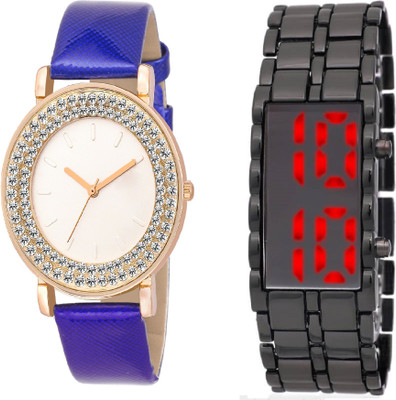 SOOMS HEAVY BRACELET WITH RED LIGHT FOR MEN WITH DIAMOND STUDDED AND GLAMOROUS DIVA WOMEN Watch - For Boys & Girls
SOOMS HEAVY BRACELET WITH RED LIGHT FOR MEN WITH DIAMOND STUDDED AND GLAMOROUS DIVA WOMEN Watch - For Boys & Girls