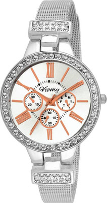 VIOMY LC3011 Designer+Elegant look watch dummy chornography with full studded bezel and chain for Girl's & Women Watch - For Girls
VIOMY LC3011 Designer+Elegant look watch dummy chornography with full studded bezel and chain for Girl's & Women Watch - For Girls
