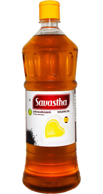 Savastha Natural Cold Pressed Sesame (Gingelly) Oil Sesame Oil 1 L Plastic Bottle
Savastha Natural Cold Pressed Sesame (Gingelly) Oil Sesame Oil 1 L Plastic Bottle