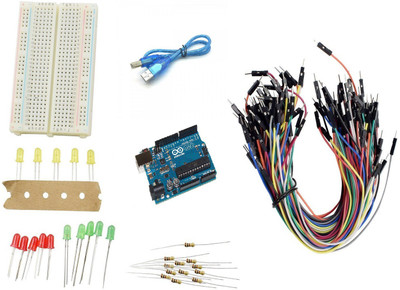 TechWiz Basic Starter Kit Arduino UNO Breadboard LED Jumper Wire for Arduino Educational Electronic Hobby Kit
TechWiz Basic Starter Kit Arduino UNO Breadboard LED Jumper Wire for Arduino Educational Electronic Hobby Kit