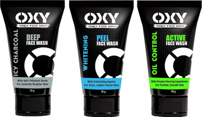 OXY 1 Icy Charcoal Deep Face Wash & 1 Whitening Peel Face Wash & 1 Oil Control Active Face Wash(50 g)
OXY 1 Icy Charcoal Deep Face Wash & 1 Whitening Peel Face Wash & 1 Oil Control Active Face Wash(50 g)