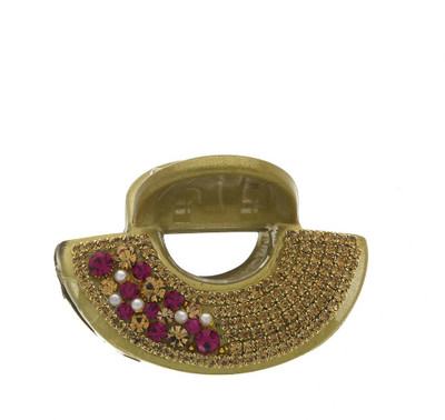Anuradha Art Jewellery Clutcher Hair Claw(Gold)