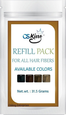 Osking Hair Building Fibers Refill Pack 31.5Grams (Hair Loss Concealer) For All Fibres (Natural Black)(31.5 g)
Osking Hair Building Fibers Refill Pack 31.5Grams (Hair Loss Concealer) For All Fibres (Natural Black)(31.5 g)