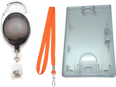 TheFlauntStore Plastic ID Badge Holder(Pack of 3)