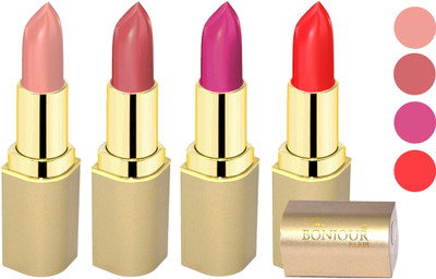 Bonjour Paris Soft Creame Matte Lipstick(Light Nude-Nude-Purple-Sweet Red, 16.8 g)
Bonjour Paris Soft Creame Matte Lipstick(Light Nude-Nude-Purple-Sweet Red, 16.8 g)
