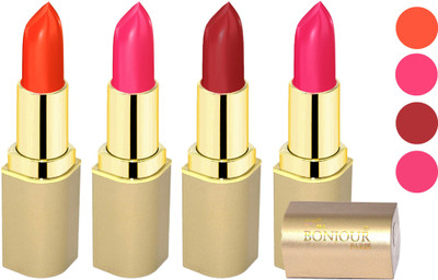 Bonjour Paris Soft Creame Matte Lipstick(Dark Orange-Pink-Brick-Baby Pink, 16.8 g)
Bonjour Paris Soft Creame Matte Lipstick(Dark Orange-Pink-Brick-Baby Pink, 16.8 g)