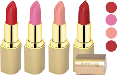 Bonjour Paris Soft Creame Matte Lipstick(Cherry-New Pink-Light Nude-Brick, 16.8 g)
Bonjour Paris Soft Creame Matte Lipstick(Cherry-New Pink-Light Nude-Brick, 16.8 g)