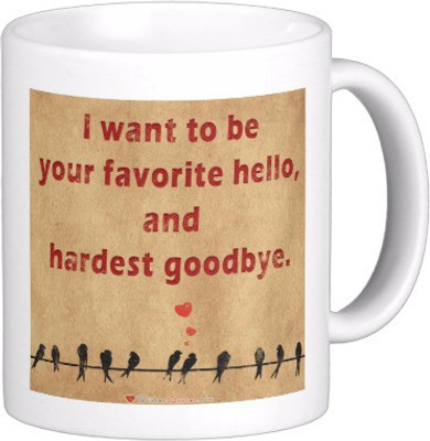 Exoctic Silver Love Quotes 004 Ceramic Mug(300 ml), Multicolor