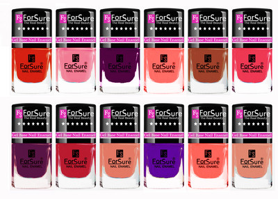 ForSure Trendy High Gloss Nail Polish Combo with 12 Unique Shades Brick Nude,Pink,Peach,Red,Naughty Peach,Purple,Voilet,Brown.Mauve,Nude(Pack of 12)
ForSure Trendy High Gloss Nail Polish Combo with 12 Unique Shades Brick Nude,Pink,Peach,Red,Naughty Peach,Purple,Voilet,Brown.Mauve,Nude(Pack of 12)