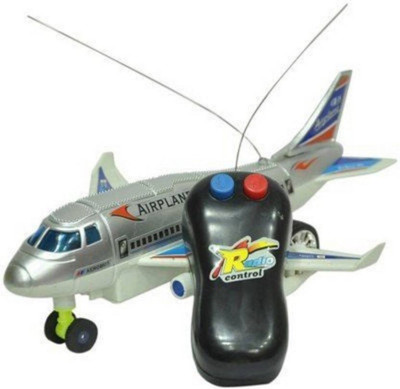 Z A Enterprises Silver Remote Control Aeroplane for kids (Silver)(Silver)