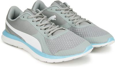 Puma FlexT1 IDP Running Shoes For Men(Grey, Quarry-puma white