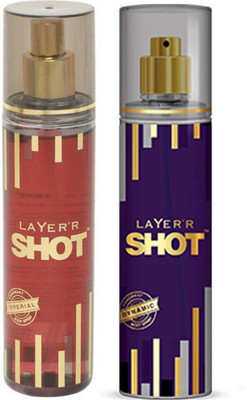 Layerr Shot Gold Series Imperial and Dynamic Perfume Body Spray Pack of 2 Combo (135ML each) Perfume Body Spray - For Men(270 ml, Pack of 2)
Layerr Shot Gold Series Imperial and Dynamic Perfume Body Spray Pack of 2 Combo (135ML each) Perfume Body Spray - For Men(270 ml, Pack of 2)