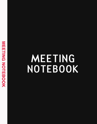 Meeting Diary A5 Notebook(Meeting Notebook, Black)