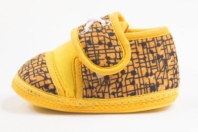 Ole Baby Boys & Girls Velcro Casual Boots(Yellow