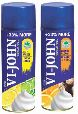 Vi-John Shave Foam Lemon Lime & Musk Orange 400GM (PACK of 2)(400 g)
Vi-John Shave Foam Lemon Lime & Musk Orange 400GM (PACK of 2)(400 g)