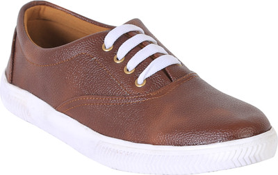 Quarks Men's Brown Synthetic Leather Casual Shoes Casuals For Men(Brown