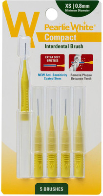 pearlie white Compact Interdental Brush XS 0.8mm Pack Of 5s Ultra Soft Toothbrush(Pack of 5)
pearlie white Compact Interdental Brush XS 0.8mm Pack Of 5s Ultra Soft Toothbrush(Pack of 5)