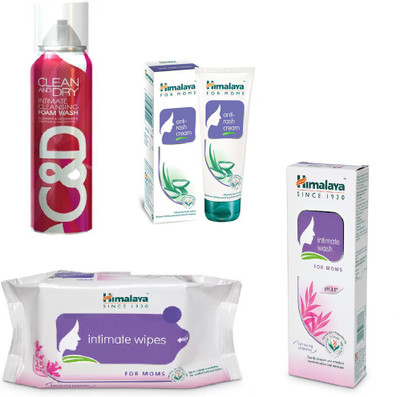 Himalaya Clean And Dry Form Wash, Anti Rash Cream, Intimate Wipes, Intimate Wash(Set of 4)
Himalaya Clean And Dry Form Wash, Anti Rash Cream, Intimate Wipes, Intimate Wash(Set of 4)