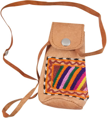 India Meets India 091BLPC00007 Mobile Pouch(Brown)