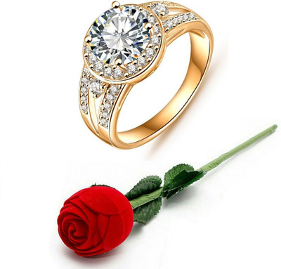 Jewels Galaxy Valentine Rings Alloy Cubic Zirconia, Crystal Yellow Gold Plated Ring, White
Jewels Galaxy Valentine Rings Alloy Cubic Zirconia, Crystal Yellow Gold Plated Ring, White