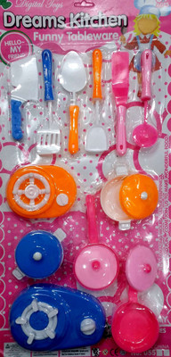 SS Traders Blue coloured Kitchen Set for Kids,Good gift item for kids