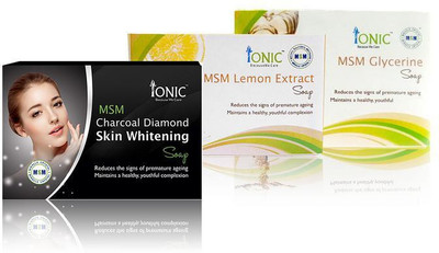 Ionic Combo pack of 3 Soap (Charcoal MSM Skin Whitening, Lemon MSM & Glycerin MSM), 75g each(225 g, Pack of 3)
Ionic Combo pack of 3 Soap (Charcoal MSM Skin Whitening, Lemon MSM & Glycerin MSM), 75g each(225 g, Pack of 3)