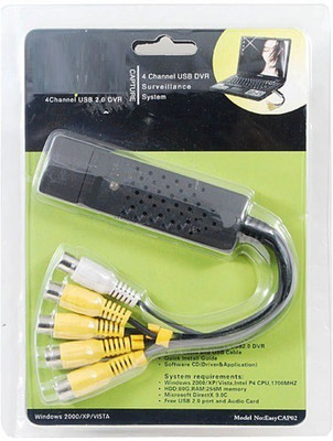 VibeX ™ High Quality USB 2.0 Video & Audio Capture Card Adapter Composite RCA Input for TV DVD VHS RCA Audio Video Cable(Compatible with Computer, TV, HDTV, Raisin Black)
VibeX ™ High Quality USB 2.0 Video & Audio Capture Card Adapter Composite RCA Input for TV DVD VHS RCA Audio Video Cable(Compatible with Computer, TV, HDTV, Raisin Black)