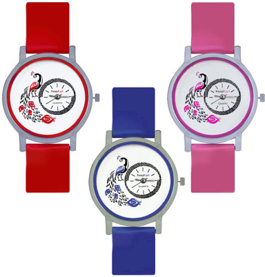 Keepkart Red Blue And Pink Morni Designer Pu Strap Combo Of - 3 Watch - For Girls
Keepkart Red Blue And Pink Morni Designer Pu Strap Combo Of - 3 Watch - For Girls