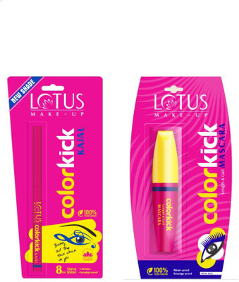 Lotus Herbals Make-up COLORKICK KAJAL - ROYAL BLUE 0.28 g and Colorkick Mascara - Royal Blue CM2(Set of 1)
Lotus Herbals Make-up COLORKICK KAJAL - ROYAL BLUE 0.28 g and Colorkick Mascara - Royal Blue CM2(Set of 1)