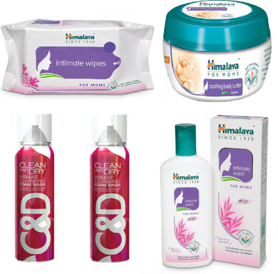 Himalaya Intimate Wipes, Soothing Body Butter Jasmine, Clean And Dry Foam Wash, Intimate Wash(Set of 5)
Himalaya Intimate Wipes, Soothing Body Butter Jasmine, Clean And Dry Foam Wash, Intimate Wash(Set of 5)