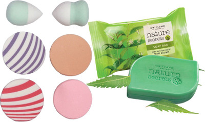 Oriflame Sweden Nature Secrets Soap Bar with anti-bacterial Neem extract (30807) With Puff Sponge(Set of 7)
Oriflame Sweden Nature Secrets Soap Bar with anti-bacterial Neem extract (30807) With Puff Sponge(Set of 7)
