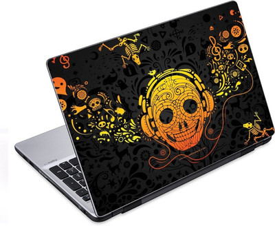 ezyPRNT Skull and Abstract G (10 to 10.9 inch) Vinyl Laptop Decal 10
