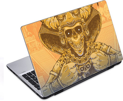 ezyPRNT Skull and Abstract B (10 to 10.9 inch) Vinyl Laptop Decal 10
