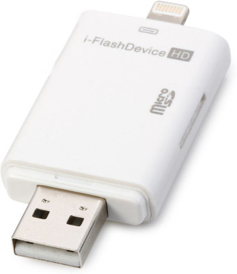 Raptas I-Flash Device HD/SD Memory Card Reader USB to 8-pin Memory Extender for iOS Devices USB Adapter(White)
Raptas I-Flash Device HD/SD Memory Card Reader USB to 8-pin Memory Extender for iOS Devices USB Adapter(White)