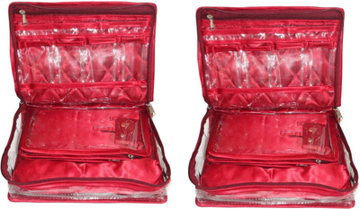 Addyz Pack of 2 Pieces Necklace Bangle Locker Cosmetic Storage Organizer Makeup Case Cosmetic Storage Make Up Bag Vanity Box(Maroon)
Addyz Pack of 2 Pieces Necklace Bangle Locker Cosmetic Storage Organizer Makeup Case Cosmetic Storage Make Up Bag Vanity Box(Maroon)