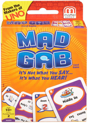 Mattel Mad Gab Card Game(Multicolor)