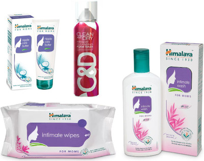 Himalaya Nipple Care Butter, Clean And Dry Foam Wash, Intimate Wipes, Intimate Wash(Set of 4)
Himalaya Nipple Care Butter, Clean And Dry Foam Wash, Intimate Wipes, Intimate Wash(Set of 4)