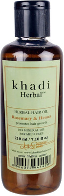 Khadi Herbal Rosemary & Henna Hair Oil ( No Mineral oil & Paraben Free ) Hair Oil(210 ml)
Khadi Herbal Rosemary & Henna Hair Oil ( No Mineral oil & Paraben Free ) Hair Oil(210 ml)
